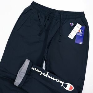 ★チャンピオン Champion 新品 定価6490円 ウインドブレーカー 裏起毛 撥水 保温 防風 パンツ 紺 Mサイズ[C3QSD25-370-M] 四 壱★QWER