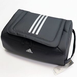 ★アディダス ゴルフ adidas GOLF 新品 高級感 軽量 撥水 耐久 靴収納 シューズケース ハンドバッグ バッグ BAG 鞄 黒 [GT59301N]六★QWER