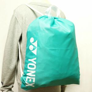 ●送料390円可能商品 ヨネックス YONEX 新品 非売品 レア 軽量 ビッグロゴ シンプル ナップサック バッグ 鞄 BAG [RBS-EME] 一 六★QWER