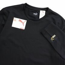 ★プーマ PUMA ゴルフ GOLF WARM 暖かい素材 メンズ ワッフル スウェットシャツ トレーナー 黒 Mサイズ [1FPU110-BLK-M] 三 壱★QWER★_画像1