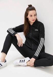 ★アディダス ADIDAS 新品 レディース 上下セット トリコット W Core 3ストライプス トラックスーツ XXL[SETDV2428-XOT] 五 参★QWER