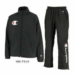 ★チャンピオン Champion 新品 定価15180円 ウインドブレーカー 裏起毛 撥水 保温 防風 上下セット 黒 [SETC3QSC25-090-XXL] 五 零★QWER