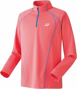 ★ヨネックス YONEX 新品 メンズ 吸汗速乾 カーボン 静電気防止 ミドラートップ 長袖 ハーフジップ シャツ [32004622-M]一 二 壱★QWER