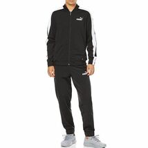 ★プーマ PUMA 新品 メンズ 暖かい トリコット ジャージ 上下セット セットアップ トラックスーツ 黒[SET588961011N-XXL] 五 零★QWER_画像4