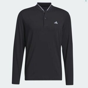 ●送料390円可能商品 アディダス ゴルフ adidas GOLF 新品 メンズ 快適 吸汗速乾 ドライ 長袖 ポロシャツ 黒 XL [HR8004-XL] 三 参★QWER★