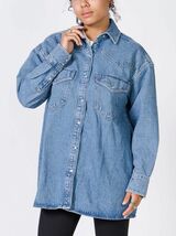 ★リーバイス Levis 新品 レディース 定番 カジュアル デニム 長袖 シャツ ジャケット Gジャン Lサイズ [A3373-0004-JL]一 二 弐★QWER★_画像3