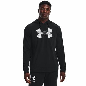 ★アンダーアーマー UNDER ARMOUR UA 新品 メンズ 裏毛 スウェット ビッグロゴ パーカー ジャケット 黒 [13733820011N-M] 二 壱★QWER