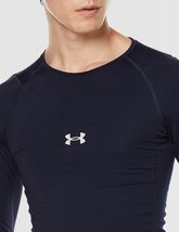 ●送料390円可能商品 アンダーアーマー UNDER ARMOUR COLDGEAR メンズ 長袖 コンプレッション シャツ 紺[13753734101N-3XL]三 零★QWER_画像3