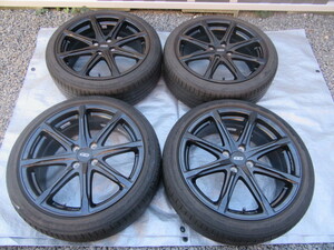 希少!ホンダ フィット用無限(MUGEN) MD8 17in 7J+55 マットブラック PCD100 215/40R17 HONDA純正オプション GK5 GP5 