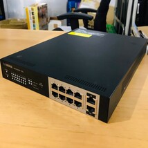 437【通電OK】YAMAHA SWX2210P-10G スマートL2 PoE スイッチ switch 10ポート Web GUI VLAN LANマップ ネットワーク ヤマハ_画像1