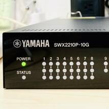 443【通電OK】YAMAHA SWX2210P-10G スマートL2 PoE スイッチ switch 10ポート Web GUI VLAN LANマップ ネットワーク ヤマハ_画像2