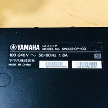 443【通電OK】YAMAHA SWX2210P-10G スマートL2 PoE スイッチ switch 10ポート Web GUI VLAN LANマップ ネットワーク ヤマハ_画像7