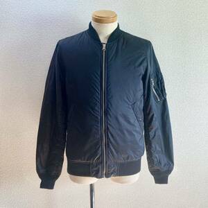 ALPHA INDUSTRIES アルファ インダストリー MA-1 L 黒 ブラック系 プリマロフト PRIMALOFT ナイロンジャケット ミリタリージャケット