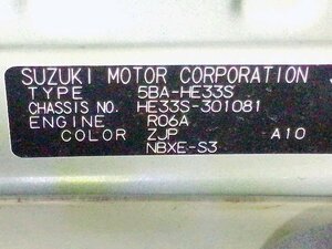 5kurudepa R2年 アルトラパン 5BA-HE33S フューエル リッド フタ 紺 ZJP モード 後期 美品 32274