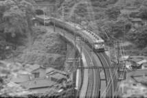 (B23)166 写真 古写真 鉄道 鉄道写真 はと EF5864 他 昭和38年頃 フィルム 変形 白黒 ネガ まとめて 5コマ _画像5