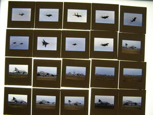 (1f311)206 写真 古写真 飛行機 飛行機写真 航空自衛隊 新田原 F-4ファントム 他 フィルム ポジ まとめて 35コマ リバーサル スライド