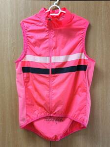 RAPHA MEN'S BREVET GILET Hi-Viz Pink, Large ラファ ブルベジレ