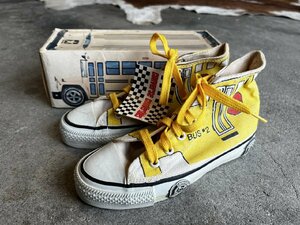 (^w^)b Converse コンバース 80s ALL STAR Hi ヴィンテージ USA製 オールスター ハイ スクールバス 未使用品 デッド 20cm US13 1/2