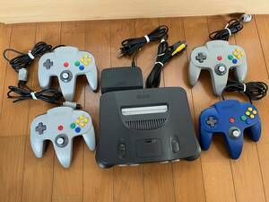 N64 ニンテンドウ64本体＋コントローラー４個＋ソフト６本＋メモリー拡張パック