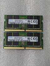 送料無料 ノート用 メモリー　エラー無　合計 64GB　32GB　2枚セット　PC4 - 25600　DDR4 - 3200_画像1