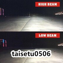バイク/車　H4 　LEDヘッドライトHi/Lo切替式　防水IP67 8000LM車検対応　シルバー_画像3