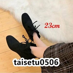  ankle boots lady's short boots bootie - square tu boots woman high heel boots futoshi heel pretty beautiful legs black 23cm