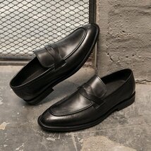 ビジネスシューズ メンズ シューズ　メンズシューズ 靴 紳士靴 フォーマル 革靴 レースアップ　歩きやすい ロングノーズ ブラック　25.5cm_画像5