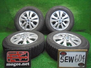 5EW604AB3) 送料無料 2022年製 195/65R15 ヨコハマタイヤ アイスガードiG60 スタッドレスタイヤ+美品15インチホイール4本セット C27セレナ