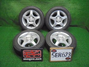 5ER623BD15) 送料無料 2021年製 155/65R13 ブリヂストン ブリザックVRX2 スタッドレスタイヤ+13インチアルミホイール4本セット