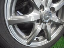 5ET221BC1) 送料無料 155/65R14 ダンロップ ウィンターマックス WM01 スタッドレスタイヤ+14インチホイール4本セット 2019年製_画像5