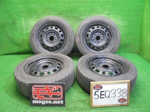 5EQ338AB12) 送料無料 2021年 195/65R15 WM02 スタッドレスタイヤ+マツダ純正 15インチスチールホイール4本セット キャップ付　プレマシー