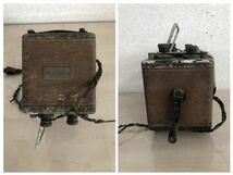 当時物 電圧計 横河電機製作所 N.E.OHMEGO 日本電気 Yokogawa 手回し 昭和レトロ ヴィンテージ アンティーク現状品 K81S_画像9