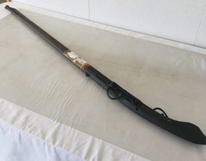 火縄銃 火縄式鉄砲 火なわ 登録証有 全長約130.5cm 口径 約1.5cm 銃身長98.5cm 初荷 骨董 旧家蔵出 安土桃山 江戸 古式銃 時代物 K1N