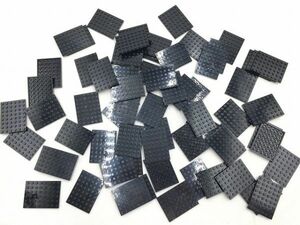 Z-132　レゴバラパーツ　大きめプレートパーツ　6 x 8　黒/ブラック16　まとめてセット　60サイズ