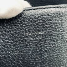 1円~[美品] PELLE MORBIDA ペッレモルビダ Colore コローレ メンズ ビジネス トートバッグ オールレザー 本革 A4/PC収納可 肩掛け 通勤 黒_画像7