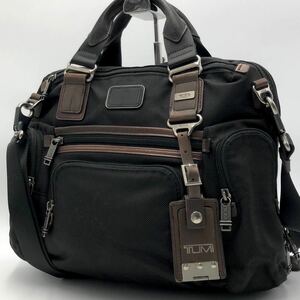 1円~ 美品 TUMI トゥミ 2way ALPHA BRAVO ブルックス ヒッコリー メンズ ビジネスバッグ ショルダーバッグ ブリーフケース A4/PC可 通勤 黒