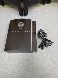 □SONY ソニー PlayStation3 CECHQ00 プレイステーション3 クラウドブラック FF7仕様 通電確認済 