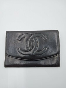 ☆シャネル CHANEL ココマーク ウォレット 財布 ギャラ ブラック 黒 ヴィンテージ