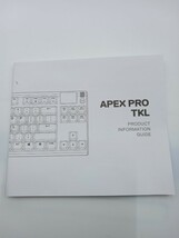 ●steelseries スティールシリーズ キーボード APEX PRO TKL エーペックスプロ タクタイル JP 64737 ブラック 箱付き 通電確認済_画像9