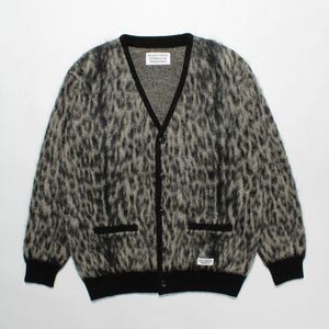 新品 23SS WACKO MARIA LEOPARD MOHAIR CARDIGAN L ワコマリア モヘア カーディガン レオパード グレー 