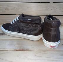 ビリーズ バンズ 30cm チャッカ ブーツ ブラウン ホワイト 定価13200円 BILLY'S VANS CHUKKA BOOTS ハラコ 天然皮革 スニーカー ヴァンズ_画像3