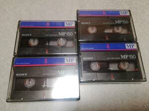 SONY 8MP150 ソニー8mmビデオテープ 中古3巻+未開封1巻セット
