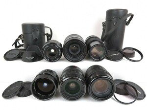 まとめ カメラレンズ 6点 Nikon NIKKOR 70-210mm F4-5.6 SIGMA FISHEYE 16mm F2.8 Cannon 35-105mm 28-70mm F3.5-4.5 OLYMPUS 1127-003