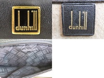 正規品 Dunhill ダンヒル クラッチバッグ セカンドバッグ ダイヤル式 レザー 革 ブラック メンズ 男性用 本物保証 1121-014_画像6