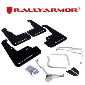 Rally Armor 2014-2021 スバル WRX STI S4 VAB VAG マッドフラップ ブラック/ホワイト 正規輸入品