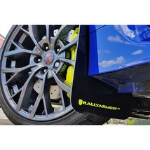 Rally Armor 2014-2021 スバル WRX STI S4 VAB VAG マッドフラップ ブラック/キャリパーグリーン 正規輸入品_画像7