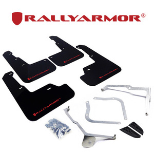 Rally Armor 2014-2021 スバル WRX STI S4 VAB VAG マッドフラップ ブラック/レッド 正規輸入品