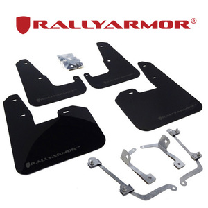 Rally Armor 2007-2014 スバル インプレッサ WRX STI 5HB GRB GRF マッドフラップ ブラック/グレー 正規輸入品