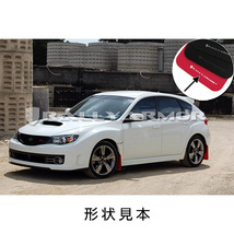 Rally Armor 2007-2014 スバル インプレッサ WRX STI 5HB GRB GRF マッドフラップ ブラック/シルバー 正規輸入品_画像2