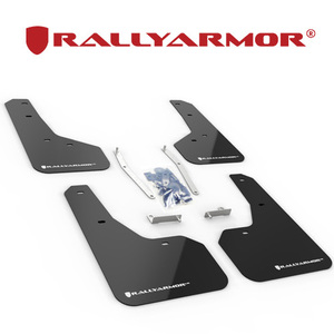 Rally Armor 2018-2021 スバル フォレスター 前期 A-C型 SK5 SK9 SKE マッドフラップ ブラック/ホワイト 正規輸入品